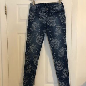 Floral jeans